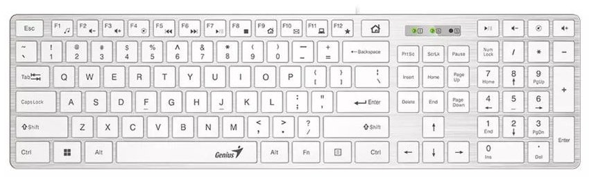 Клавиатура SlimStar 126 белый