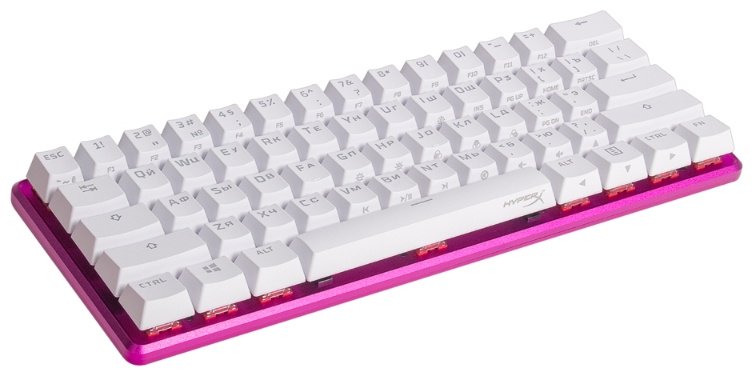 Клавиатура HyperX Alloy Origins 60 572Y6AA розовый купить,NaN