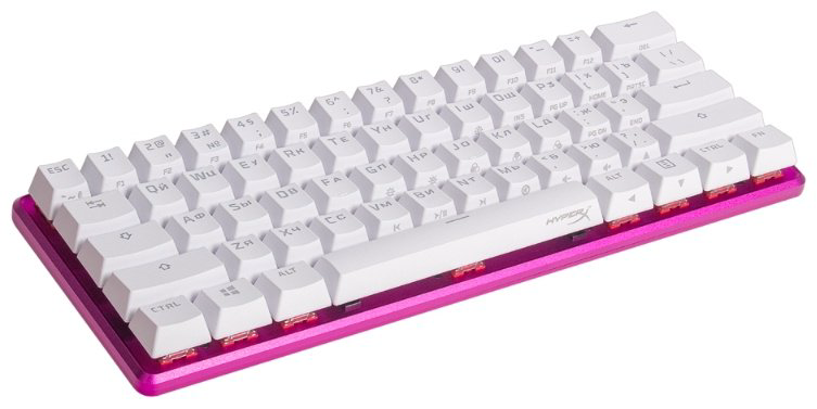 Клавиатура HyperX Alloy Origins 60 572Y6AA розовый купить,NaN