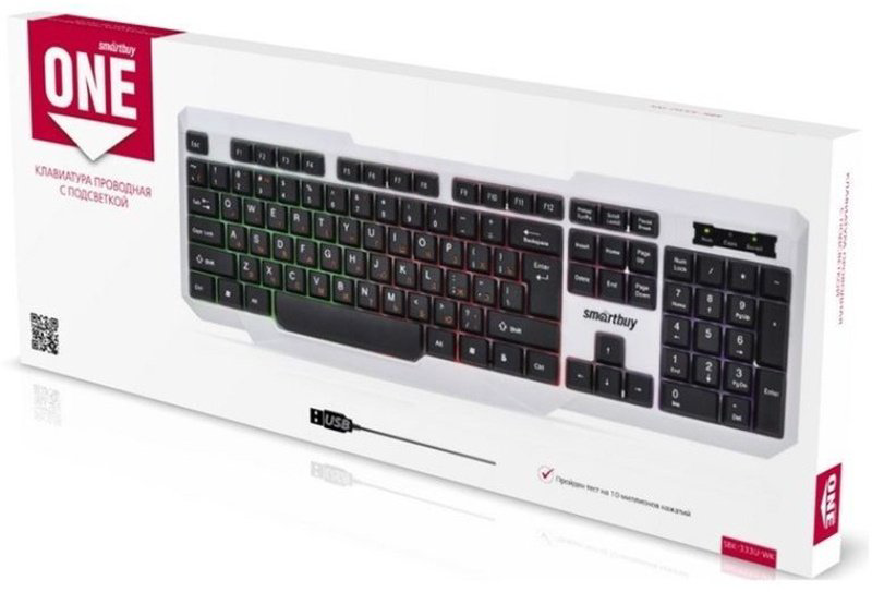 Клавиатура Smartbuy One 333 SBK-333U-WK белый купить,NaN