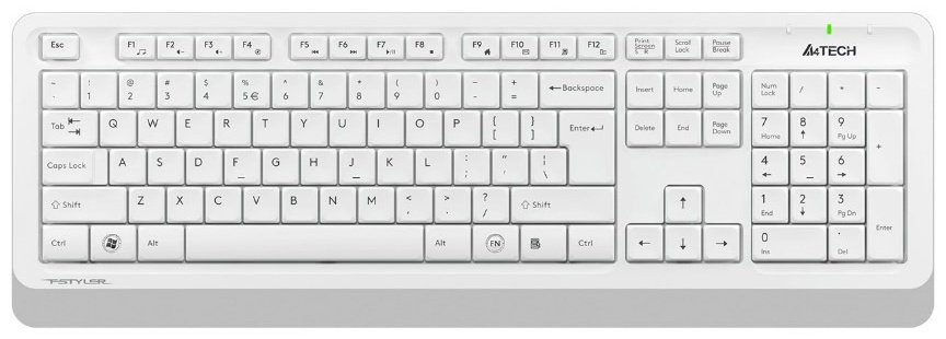Клавиатура A4Tech Fstyler FG1010S белый купить,NaN