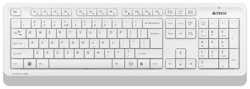 Клавиатура A4Tech Fstyler FG1010S белый купить,NaN