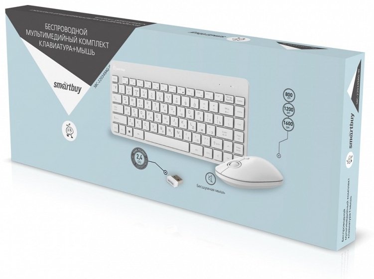 Клавиатура Smartbuy SBC-220349AG-W белый купить,NaN