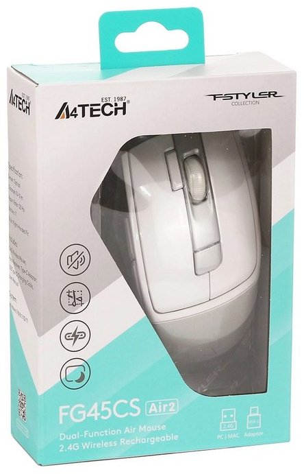 Мышь A4Tech FG45CS Air2 серебристый купить,7480