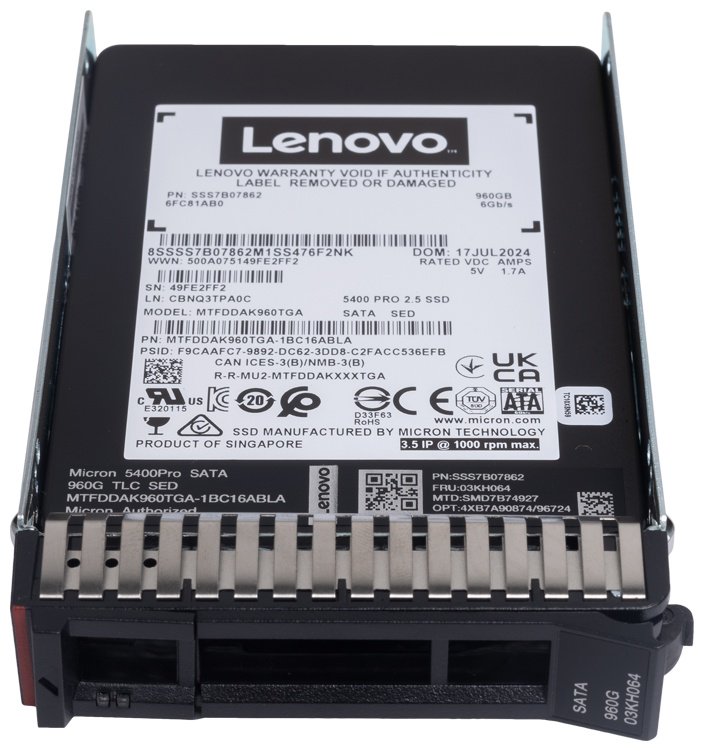 SSD Lenovo 4XB7A90874 960 Гб купить,NaN