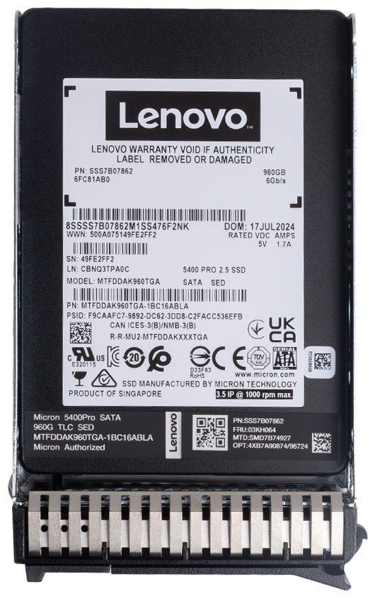 SSD Lenovo 4XB7A90874 960 Гб купить,NaN
