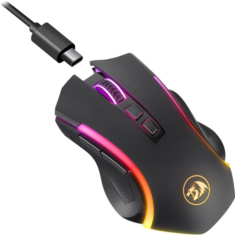 Мышь Redragon Griffin Wireless черный купить,NaN