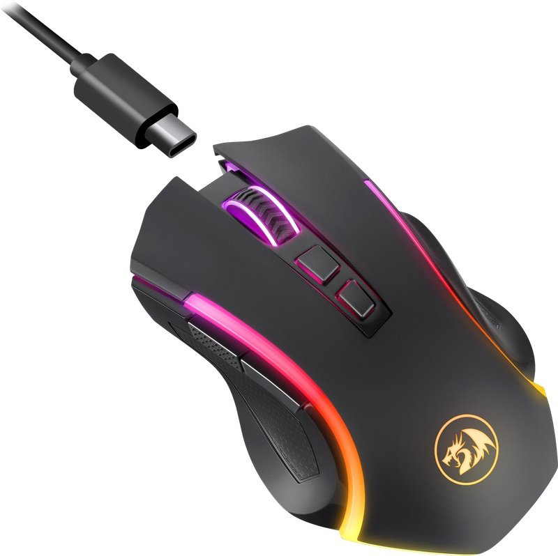 Мышь Redragon Griffin Wireless черный купить,NaN