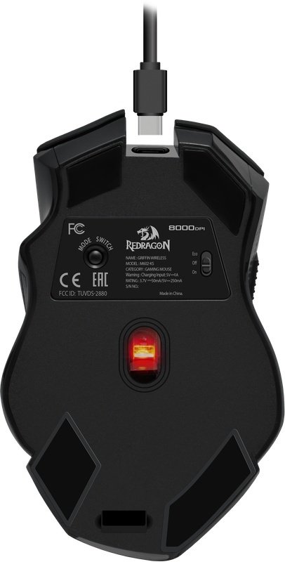 Мышь Redragon Griffin Wireless черный купить,NaN