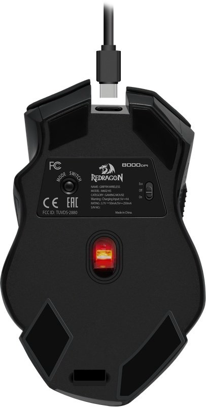 Мышь Redragon Griffin Wireless черный купить,NaN