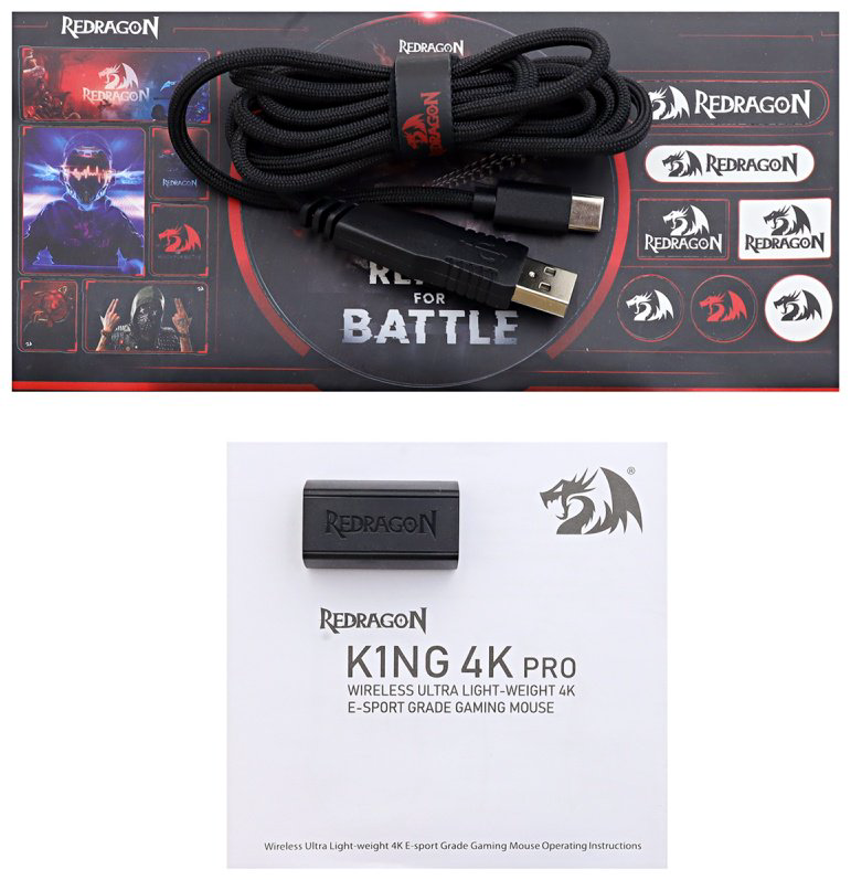 Мышь Redragon K1ng 4K Pro черный купить,NaN