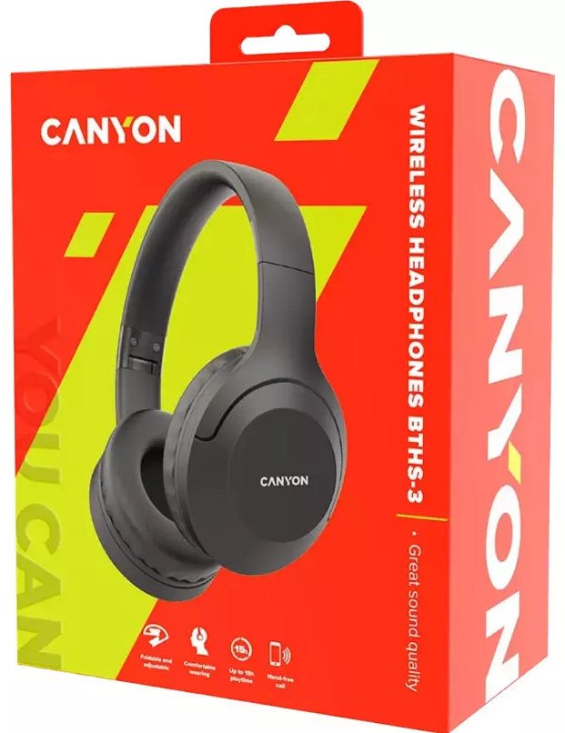 Наушники Canyon BTHS-3 (CNS-CBTHS3DG) черный купить,NaN