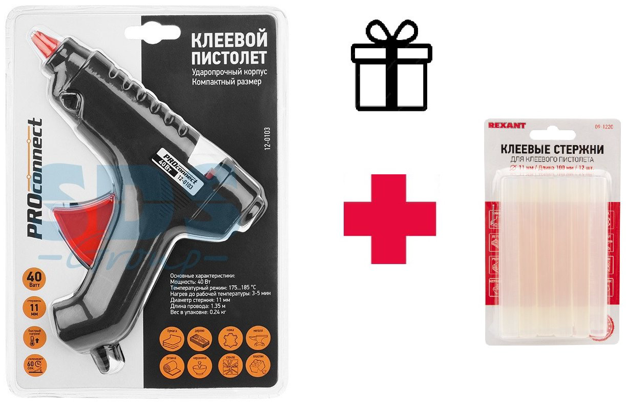 Клеевой пистолет REXANT 12-0103 11 мм купить,NaN