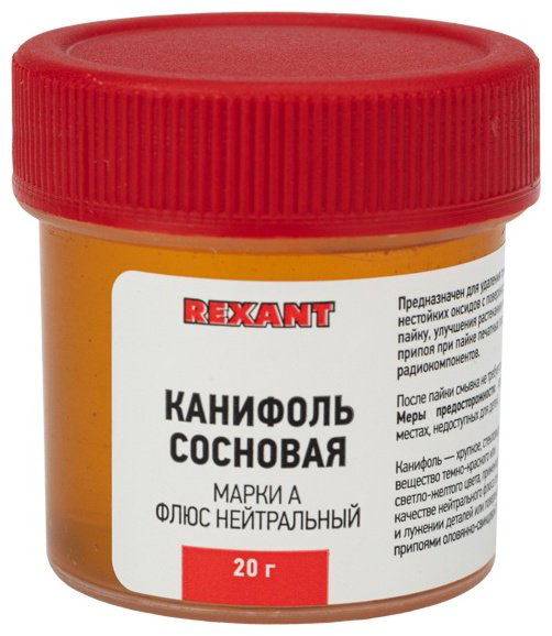 REXANT флюс для пайки 09-3710, 20 гр 1 шт купить,NaN