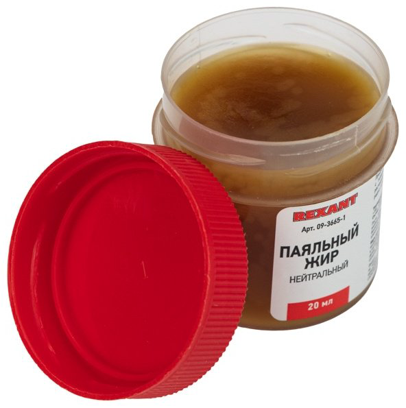 REXANT жир паяльный 09-3665-1 20 мл, 1 шт купить,NaN