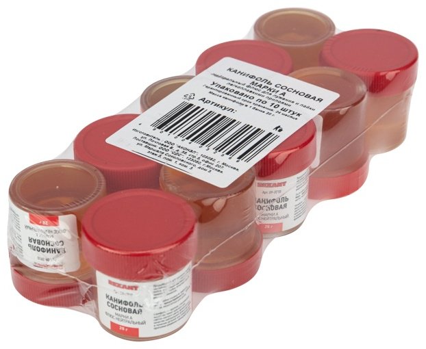 REXANT флюс для пайки 09-3710, 20 гр 1 шт купить,NaN