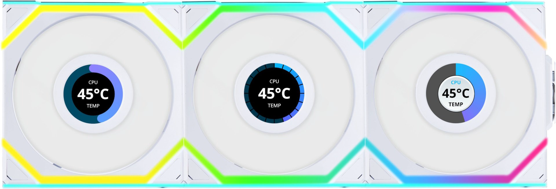 LIAN LI UNI FAN SL WIRELESS LCD 3x120mm