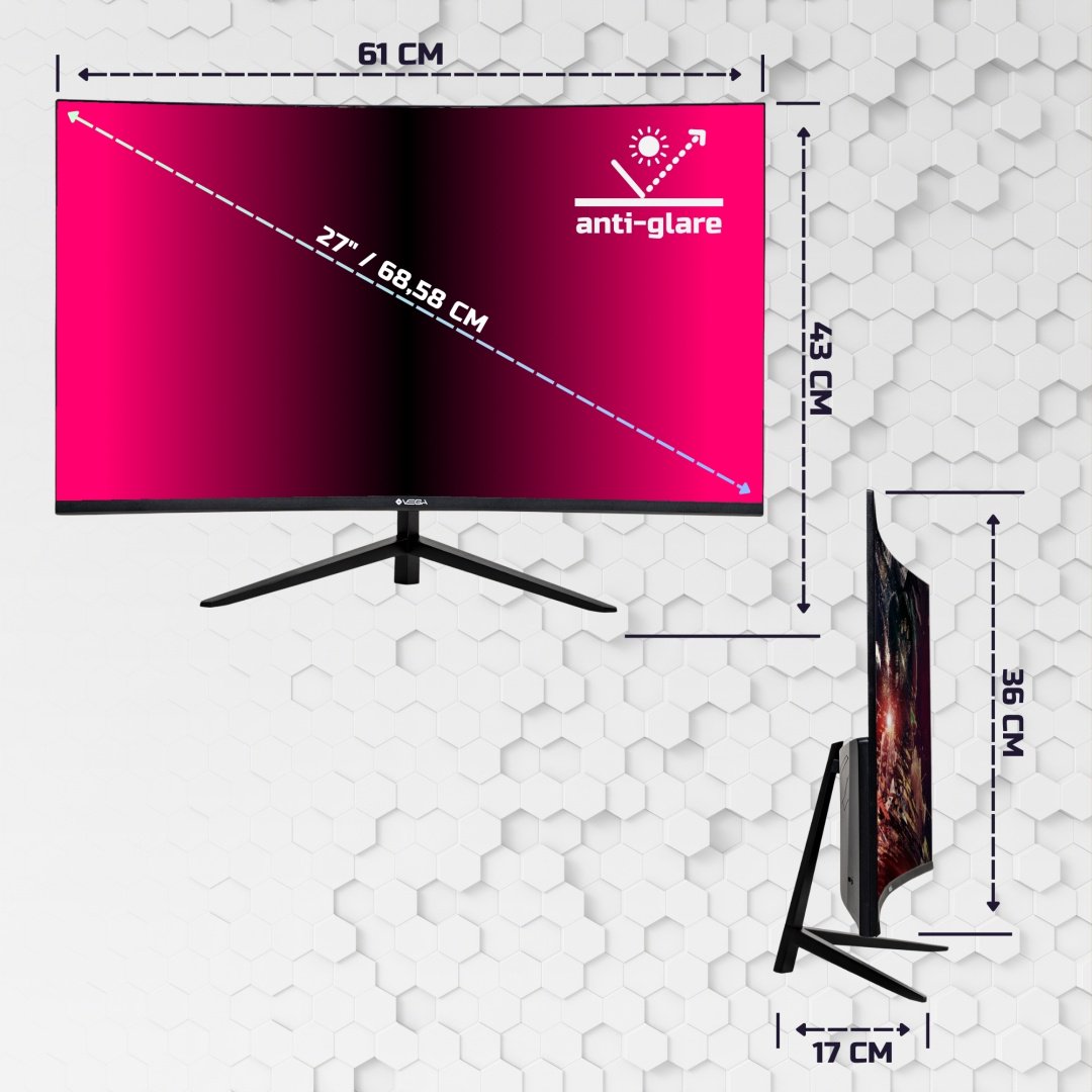 Монитор 27" VEGA VHC270-200CA черный купить,NaN