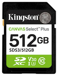 Карта памяти Kingston Secure Digital XC SDS3/512GB 512 Гб