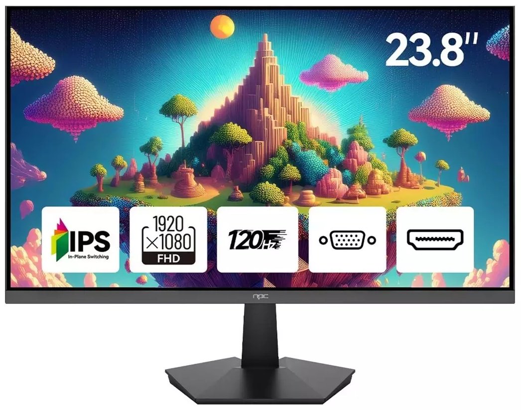 Монитор 23.8" NPC MF2408-A черный купить,NaN
