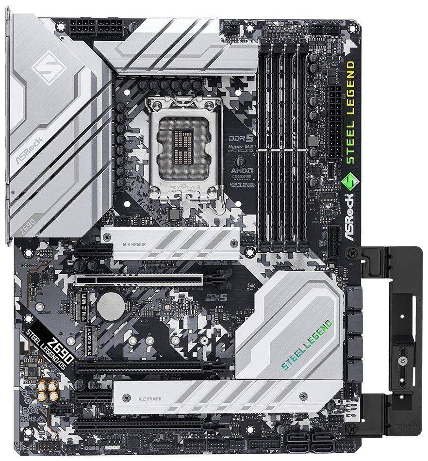 Материнская плата ASRock Z690 STEEL LEGEND/D5 купить,NaN