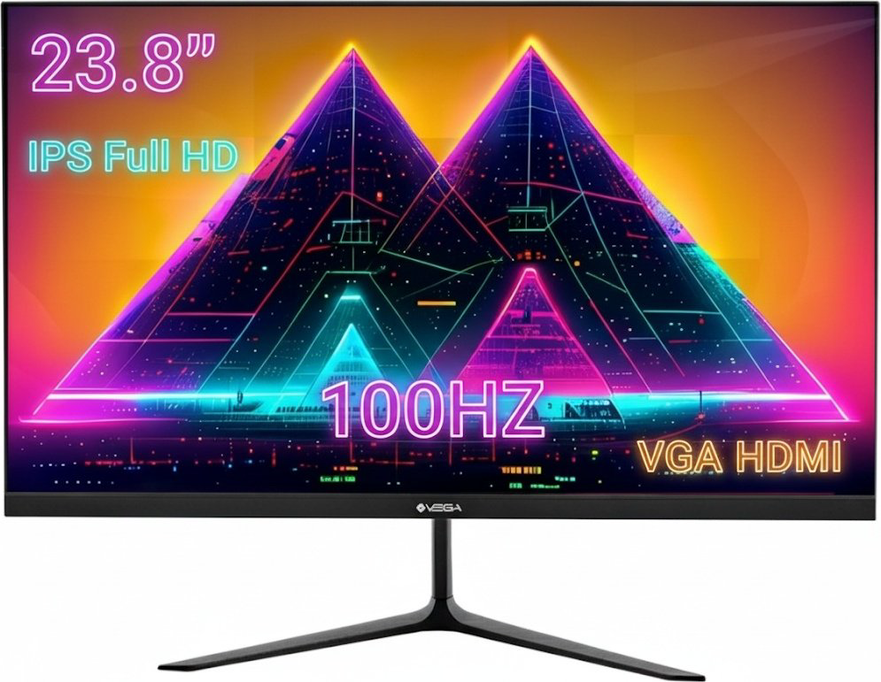 Монитор 23.8" VEGA VHF238-100CB черный купить,NaN