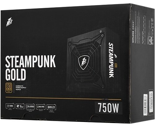Блок питания 1STPLAYER STEAM PUNK PS-750SP 750W черный купить,NaN