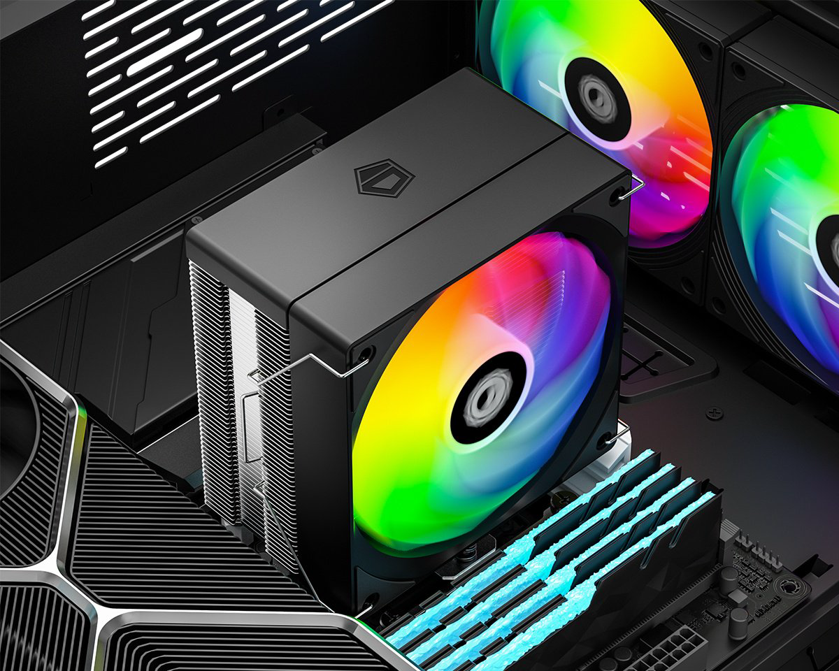 Кулер ID-COOLING SE-214-XT V2 ARGB черный купить,NaN