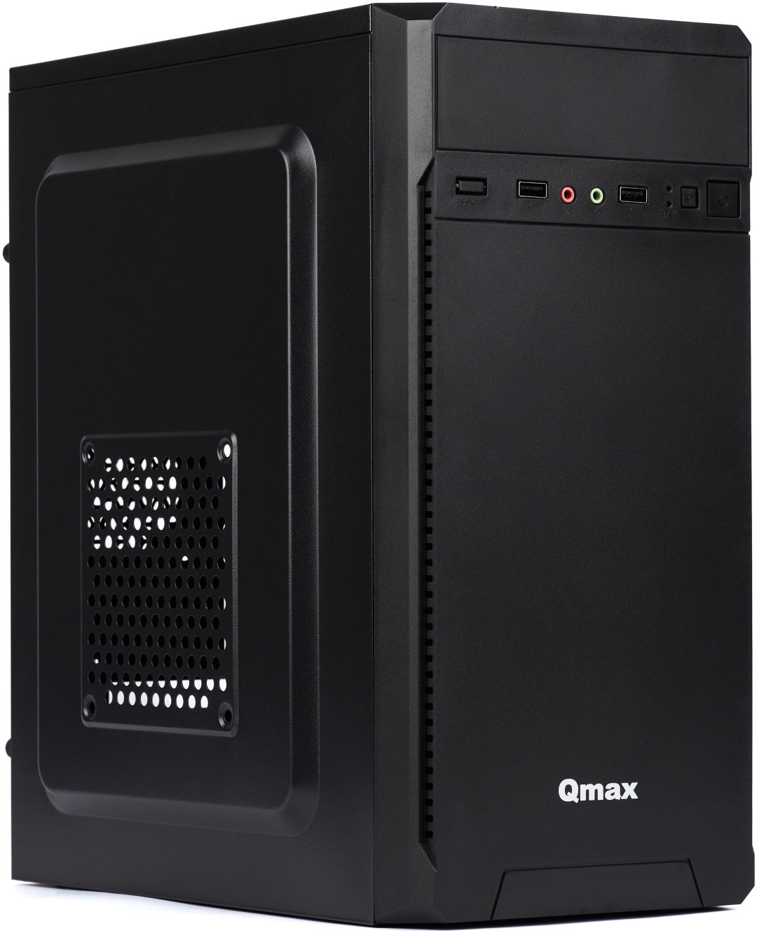 Корпус Qmax H1710B MiniTower черный купить,NaN