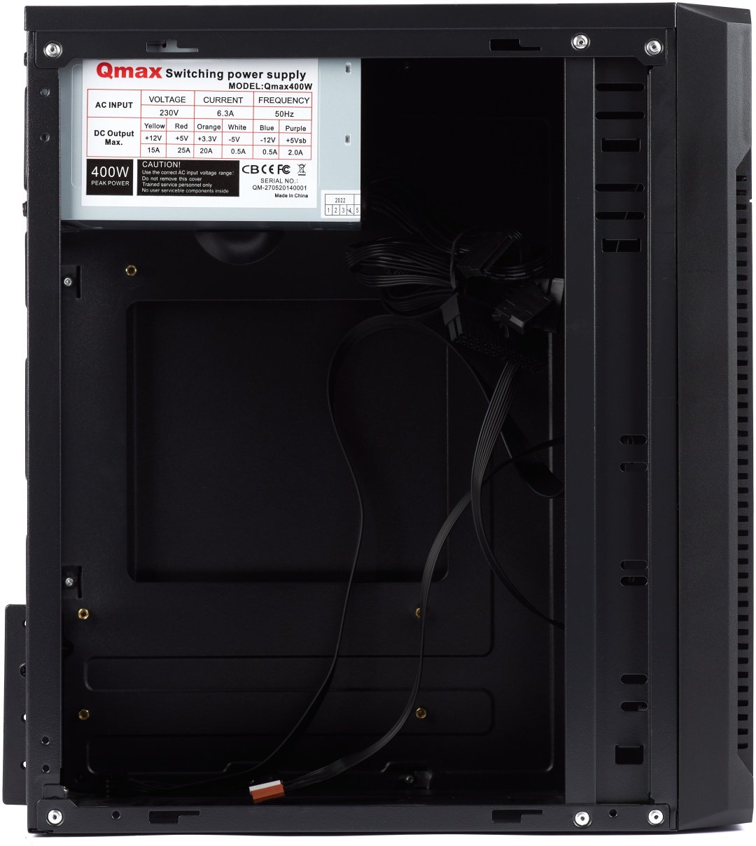 Корпус Qmax H1710B MiniTower черный купить,NaN