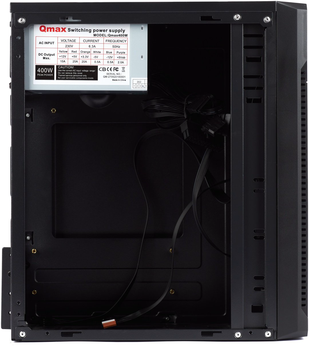 Корпус Qmax H1710B MiniTower черный купить,NaN