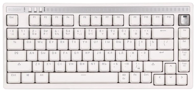 Клавиатура A4Tech Bloody AT75 WHITE белый купить,30578
