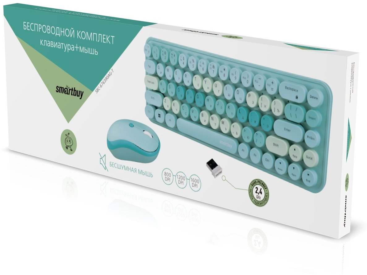 Клавиатура Smartbuy SBC-676390AG-T голубой купить,NaN