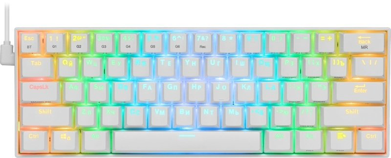 Клавиатура Redragon Draconic 77810 белый купить,NaN