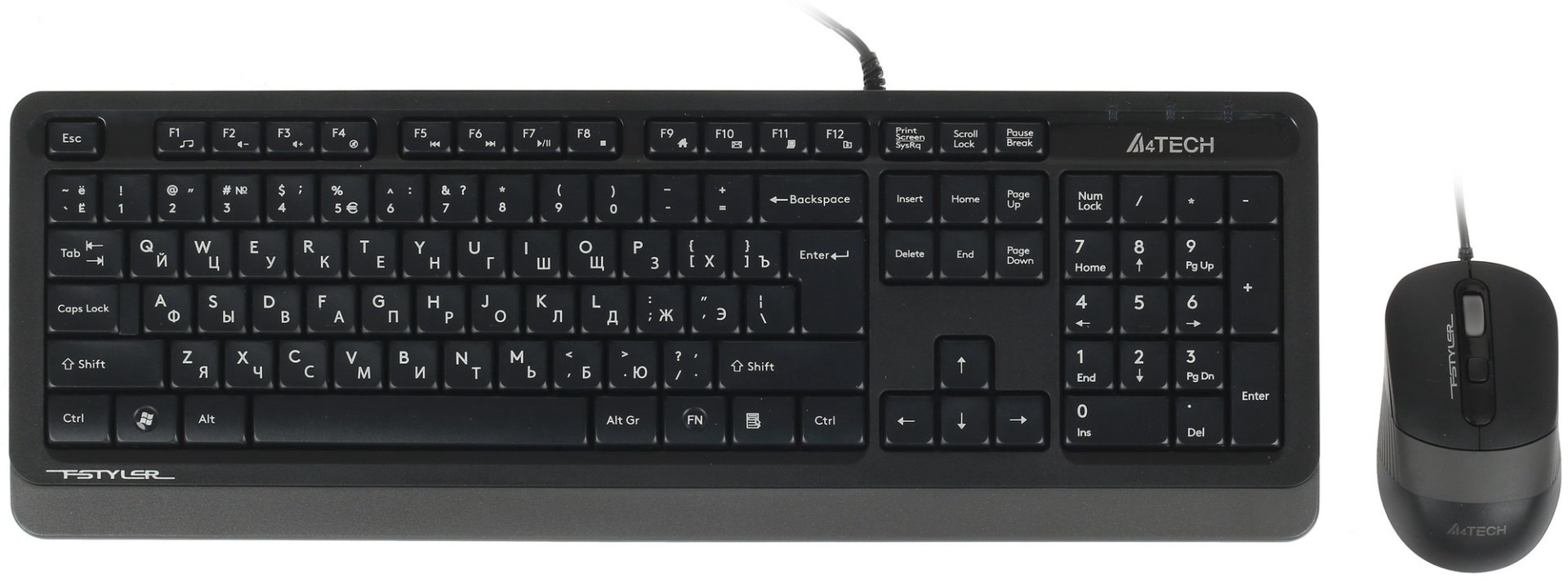Клавиатура A4Tech Fstyler F1010 черный купить,9200