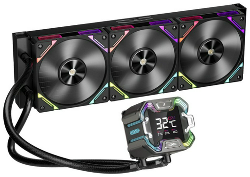 Кулер 1STPLAYER X-360-BK черный
