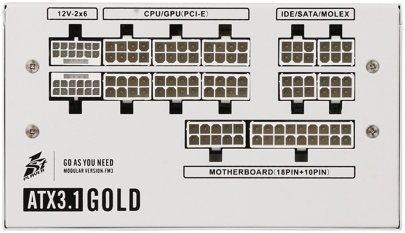 Блок питания 1STPLAYER HA-850BA4 HA-850BA4 WHITE-EU 850 Вт