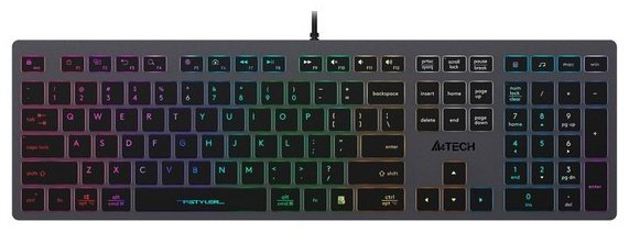 Клавиатура A4Tech Fstyler FX60H NEON BACKLIT черный - ForteMarket Клавиатура A4Tech Fstyler FX60H NEON BACKLIT черный купить,18220