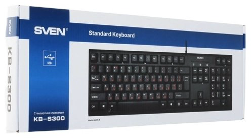 Клавиатура SVEN KB-S300 черный купить,NaN