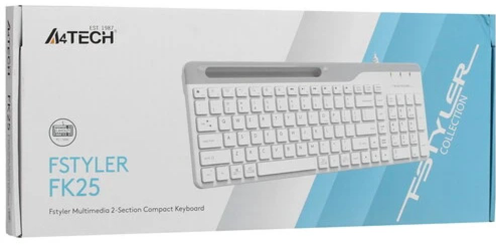 Клавиатура A4Tech Fstyler FK25 белый купить,6613