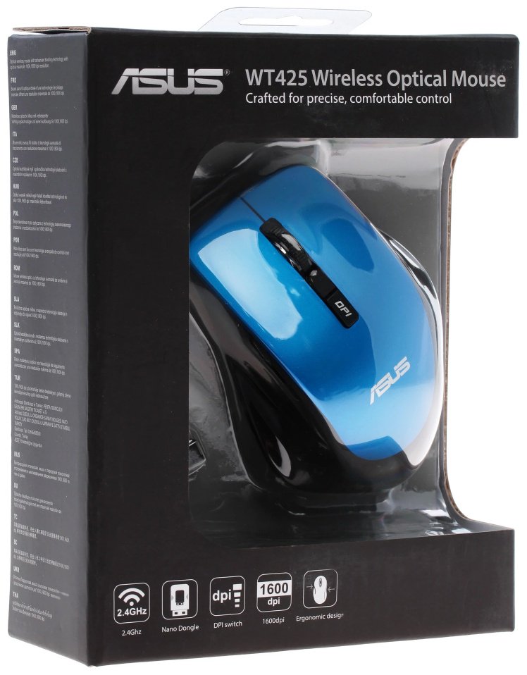 Мышь ASUS WT425 синий купить,NaN