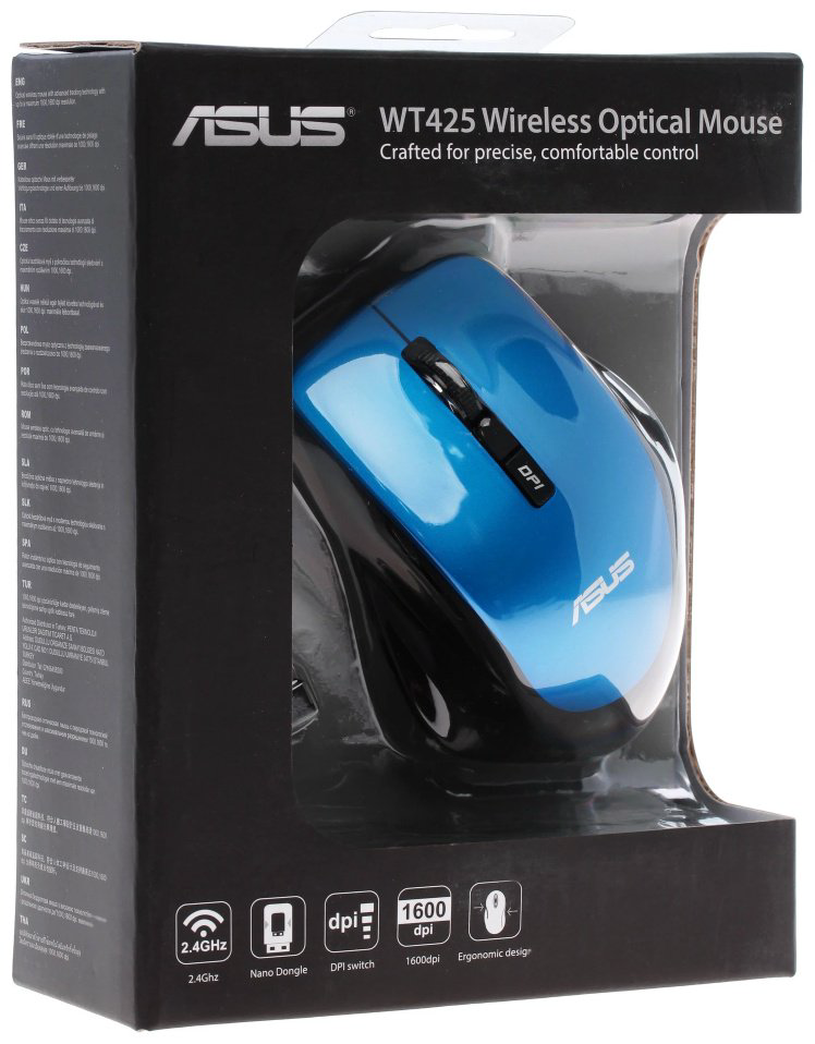 Мышь ASUS WT425 синий купить,NaN