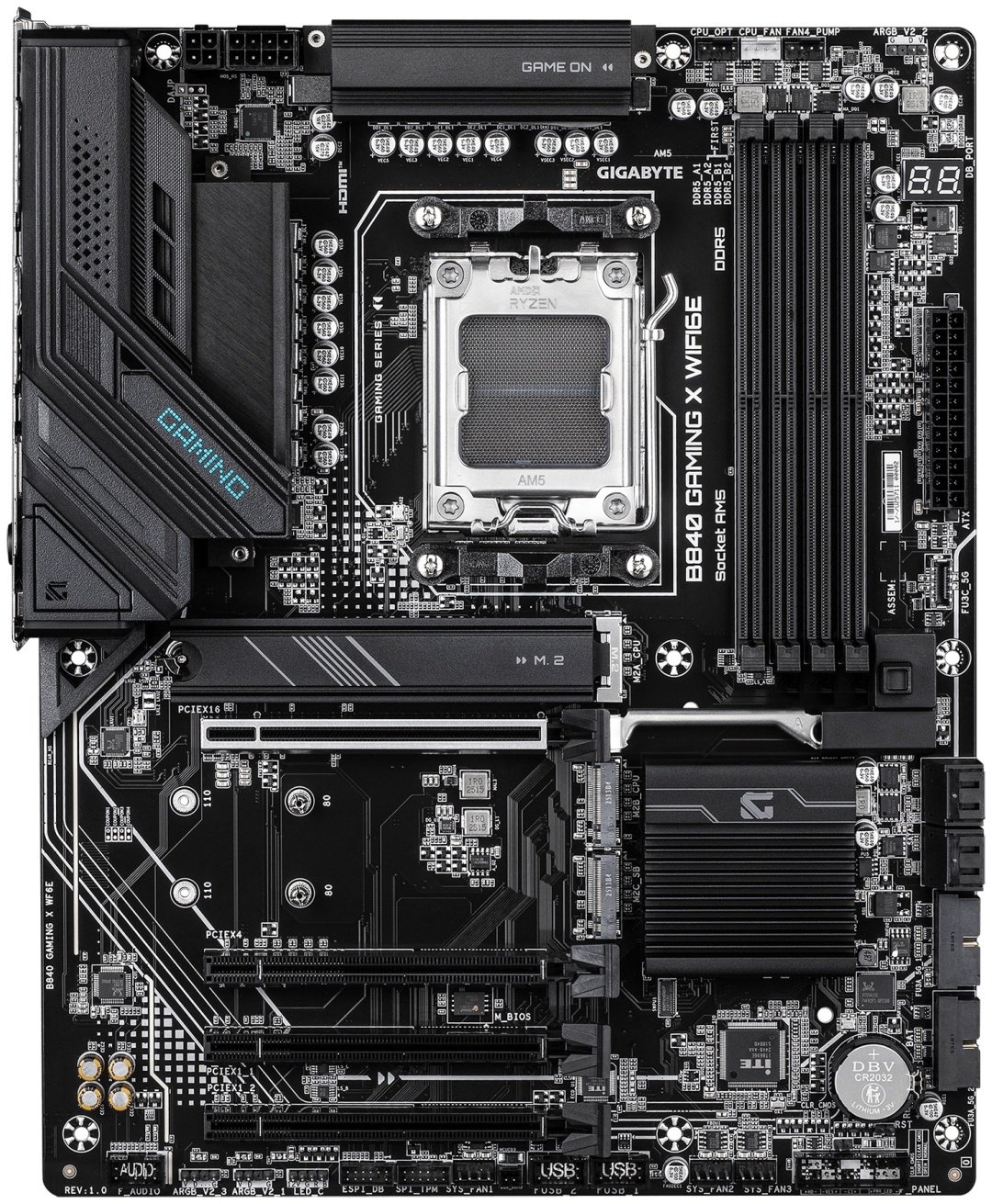 Материнская плата GIGABYTE B840 Gaming X WiFi6E