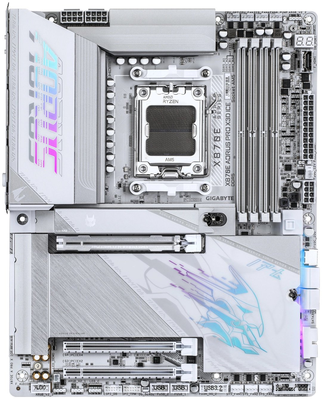 Материнская плата GIGABYTE X870E Aorus Pro X3D ICE