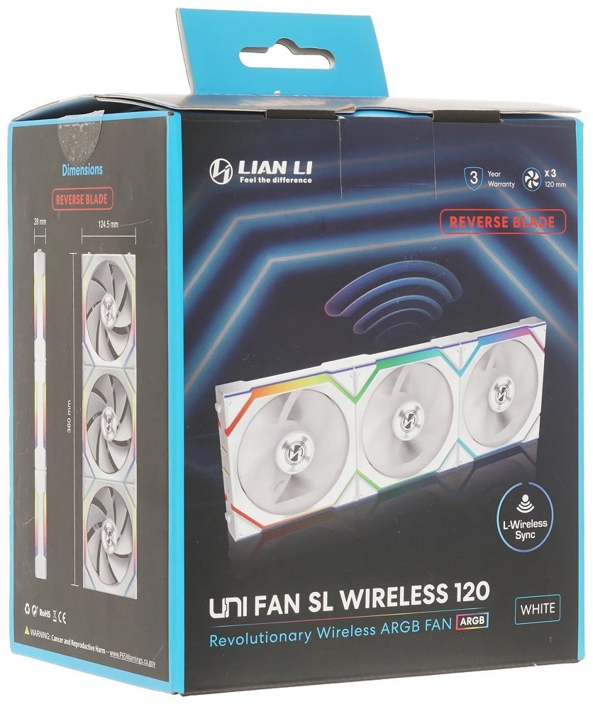 Вентилятор LIAN LI UNI FAN SL WIRELESS 120 Reverse Blade G99.12RSL1W3W.00