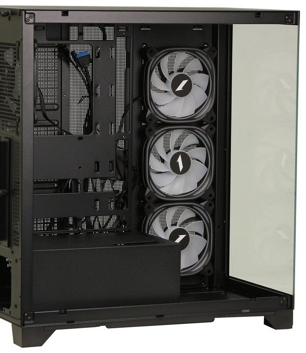 Корпус 1STPLAYER MIKU MI8-BK-3FBR-1FBC2 черный купить,NaN