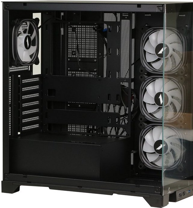 Корпус 1STPLAYER MIKU MI8-BK-3FBR-1FBC2 черный купить,NaN