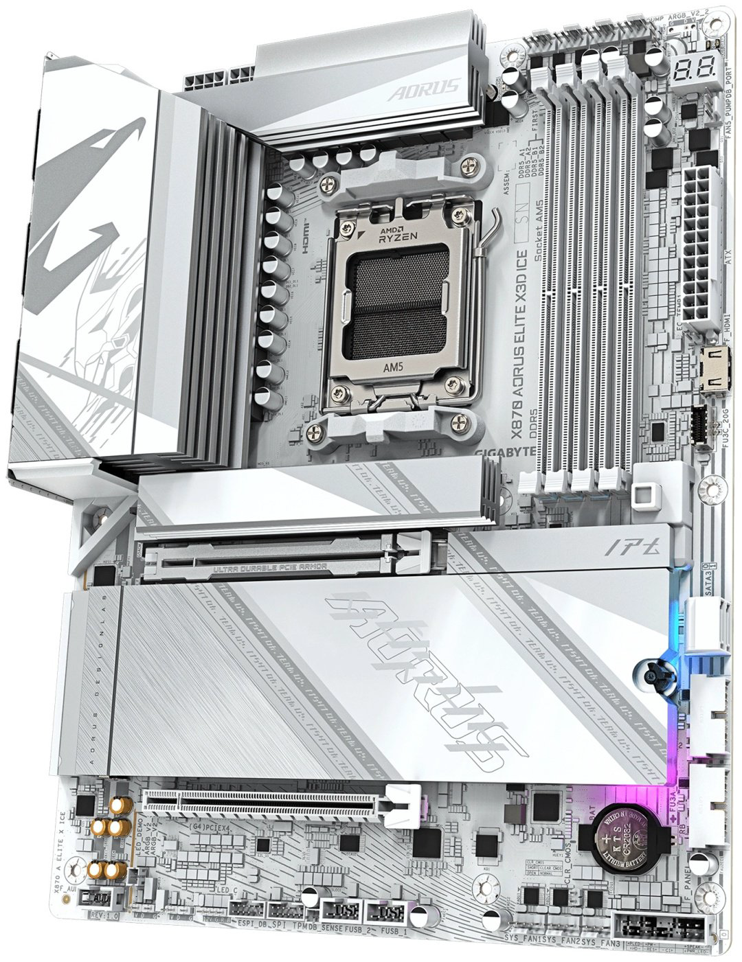 Материнская плата GIGABYTE X870 Aorus Elite X3D ICE купить,190205