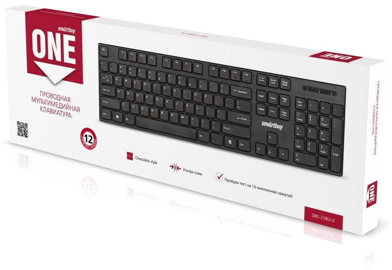 Клавиатура Smartbuy ONE SBK-238U-K черный купить,NaN