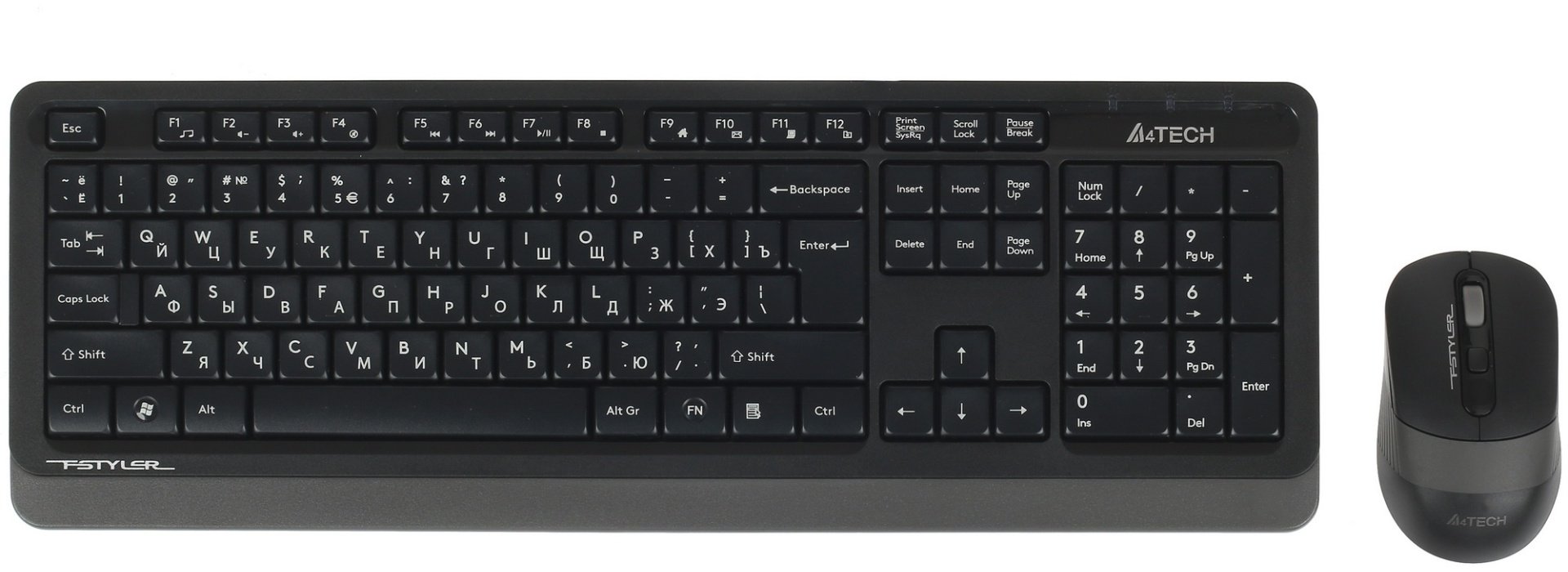 Клавиатура A4Tech Fstyler FG1010 черный купить,NaN